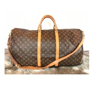 100% Auth Louis Vuitton Keepall Bandouliere 60